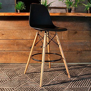 Стул барный Eames черный