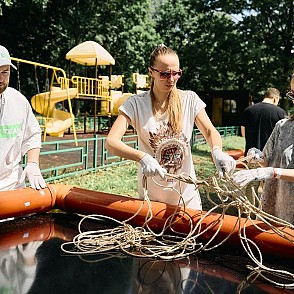 Тимбилдинг «гонки на воде»