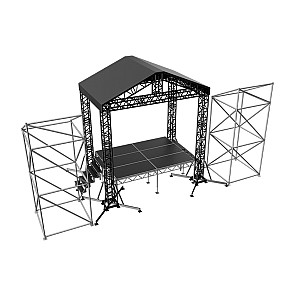 Сцена “Двускатная” 4x3 м черная