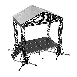 Сцена “Двускатная” 4x3 м черная
