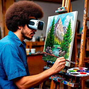 Картина масляными красками VR