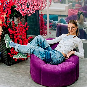 Кресло Velvet Purple Pouf