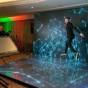 Прямая светодиодная фотозона 3х2,5