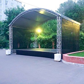 Сцена «Арочная» 6x4 м черная