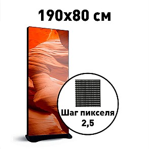 Видеопилон 190х80см. Шаг 2,5